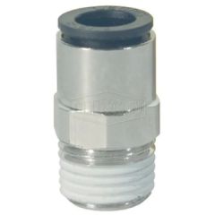 Dixon 31756218 Legris Nylon/Nickel-Plated Brass Push-In Male Connector