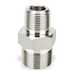 Parker 2-2 MHN-SS 1/8" Male Hex Nipple Pipe Fitting