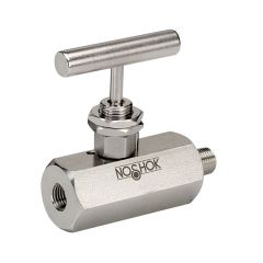 NOSHOK 404-MFS, 1/2" NPT, Male x Female, 316 Stainless Steel, hard_seat, 0.187" Orifice Needle Valve