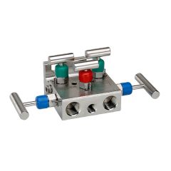 NOSHOK 5130-MFC, Soft Seat, Flange x 1/2" NPT Female, Steel, 0.187" Orifice 5 Manifold Valve