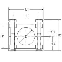 Parker Tube and Hose Clamps 3254-PP